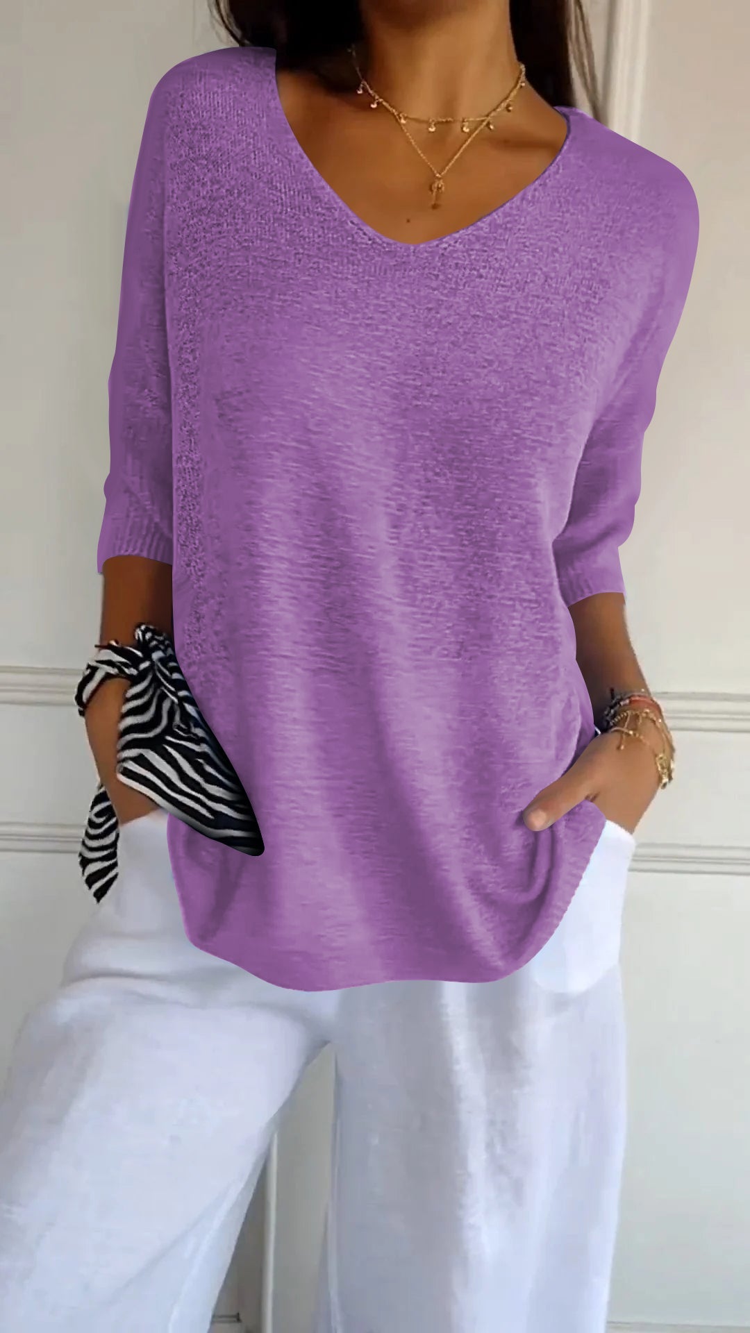 Amanda | Casual Knit Blouse