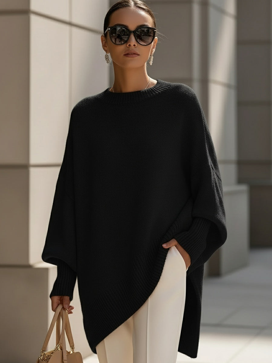 Aster | Oversized Poncho Sweter