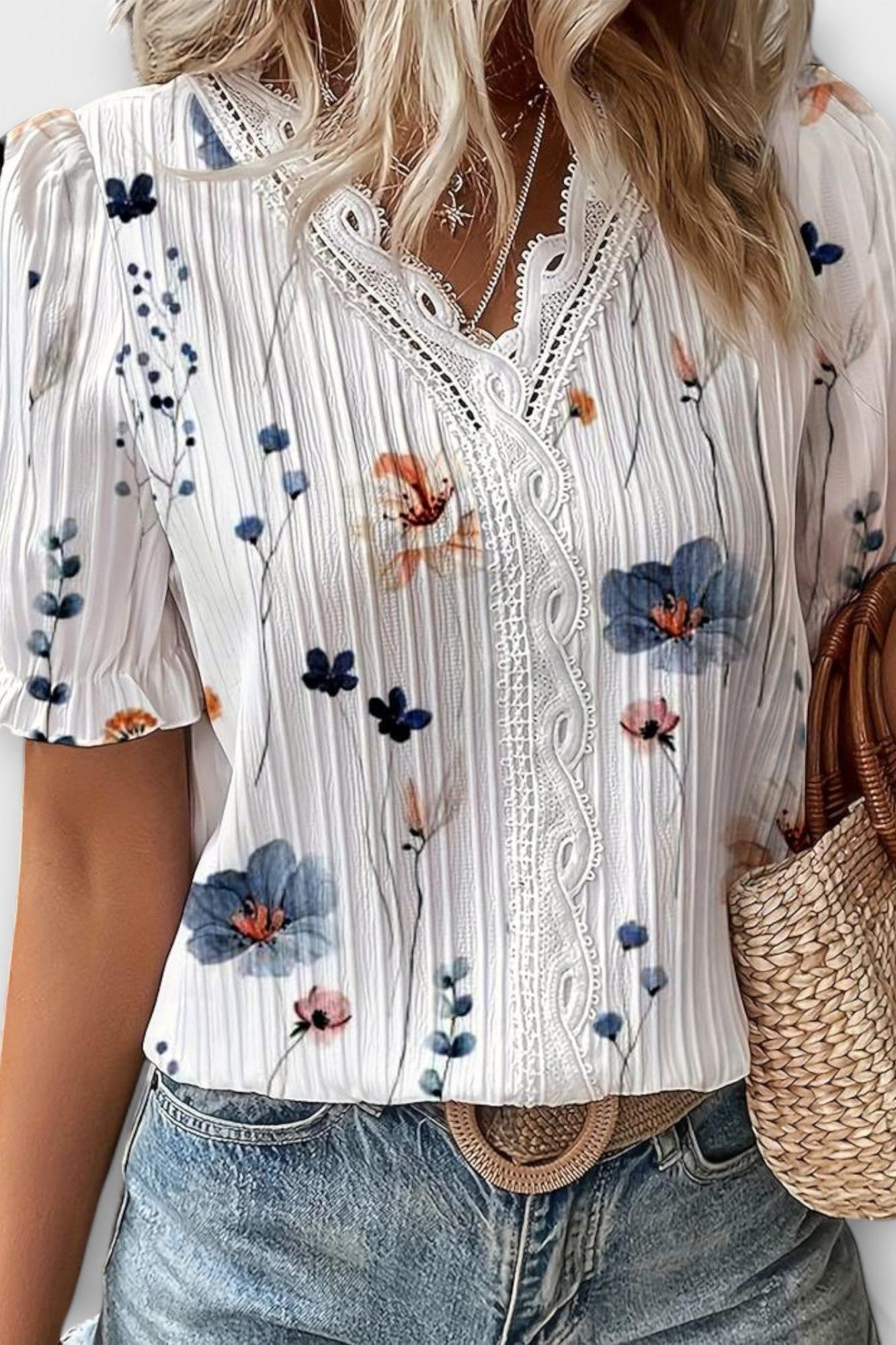 Bruna - Elegancki top z sercowym dekoltem