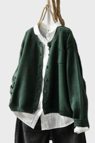 Subtelny Pleciony Kardigan