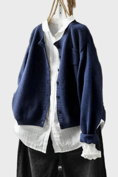 Subtelny Pleciony Kardigan