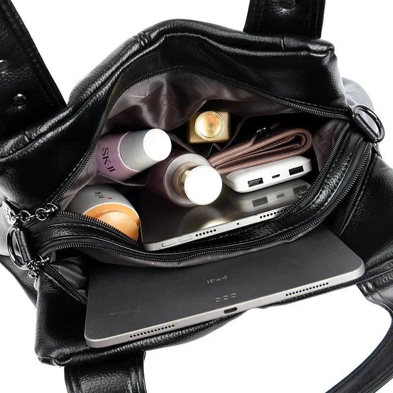 Renata - Casualowa skórzana torebka