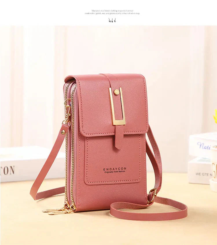 Grażyna - Skórzana torba na telefon komórkowy