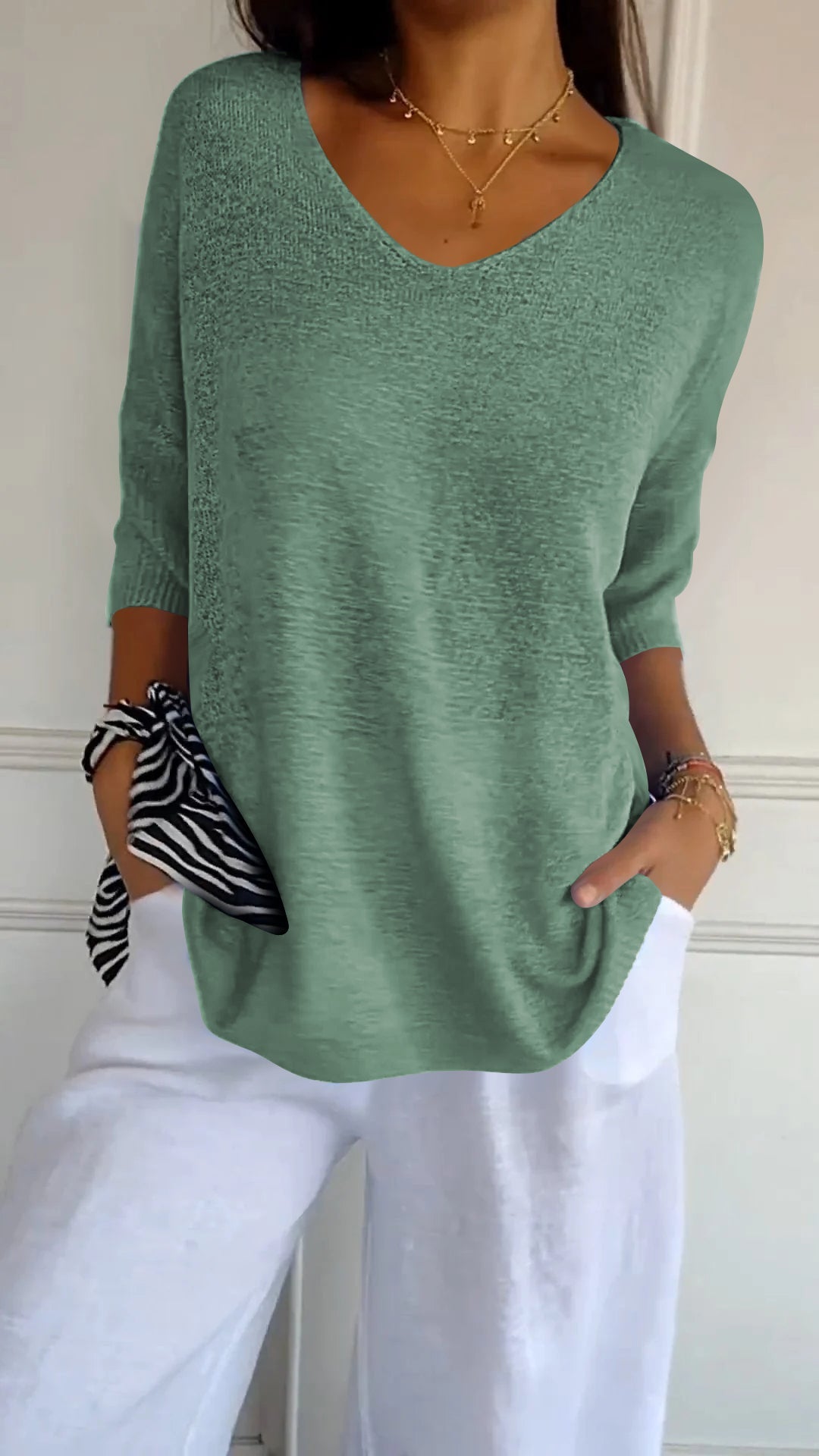 Amanda | Casual Knit Blouse