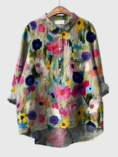 Valeria™ - Bluzka w Kwiatowy Wzór