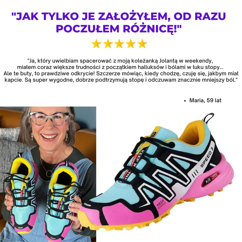 Sandra – Ortopedyczne buty do chodzenia zapewniające komfort