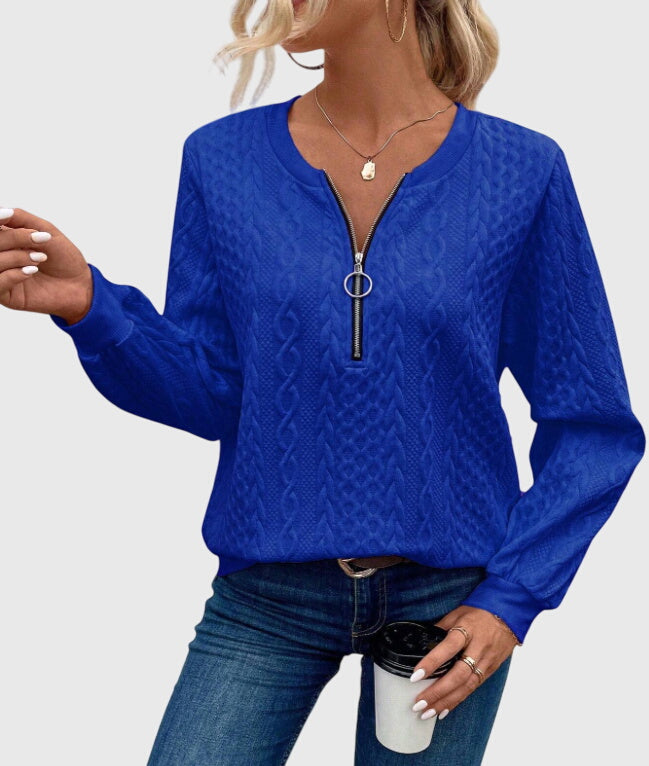 Nora™ | Sweter z zamkiem