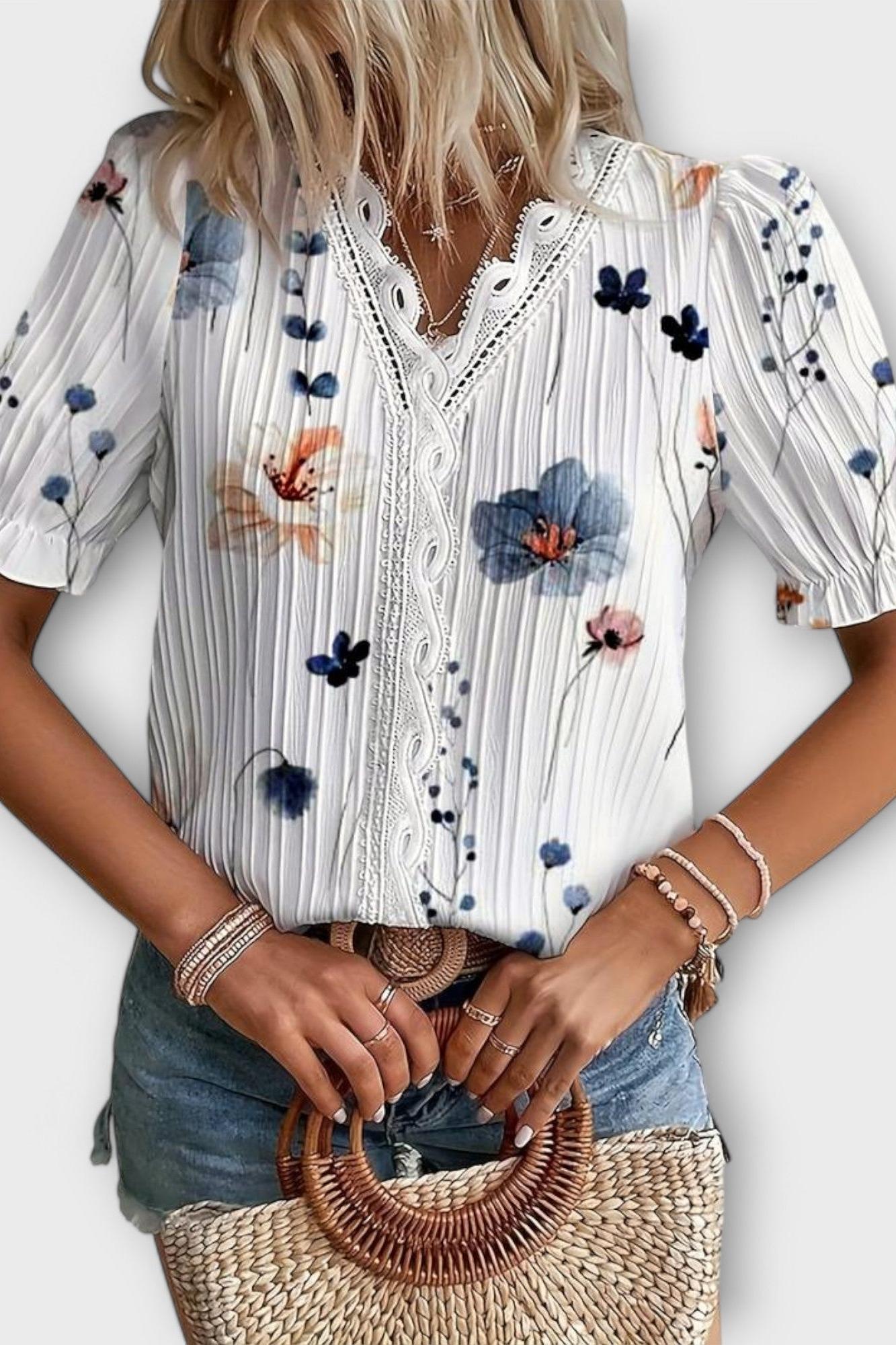 Bruna - Elegancki top z sercowym dekoltem