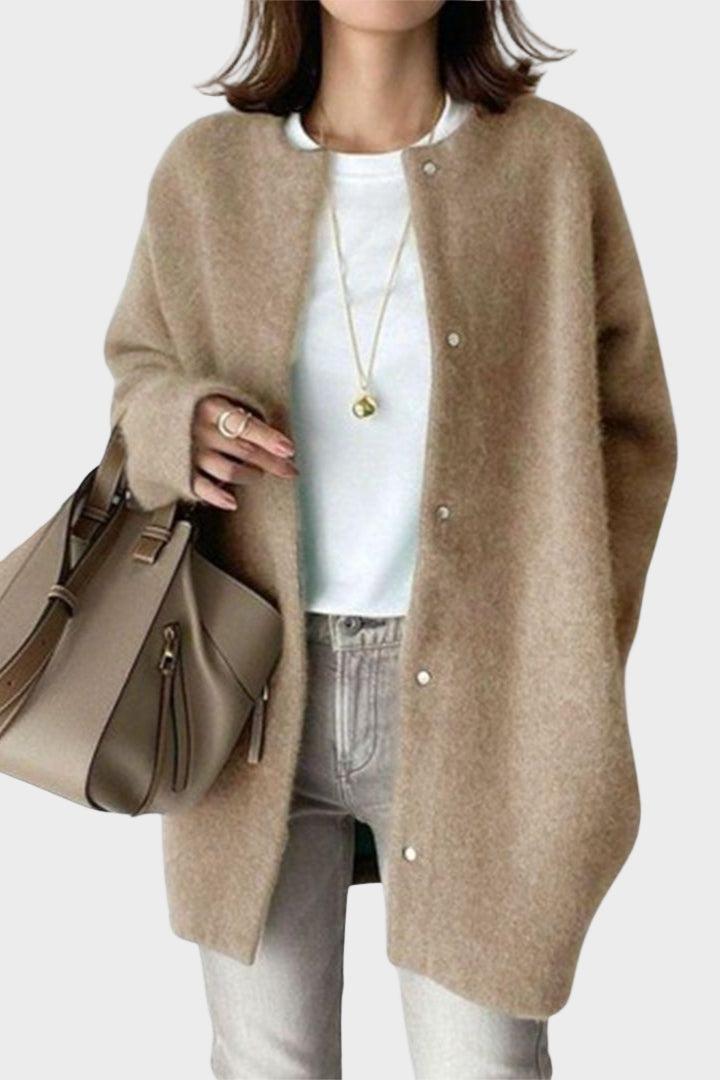 Różowy Sweter Kardigan