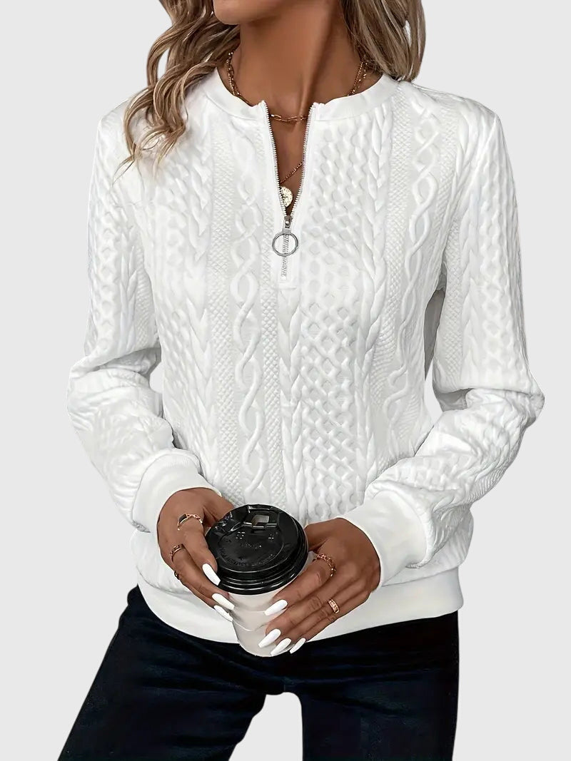 Nora™ | Sweter z zamkiem